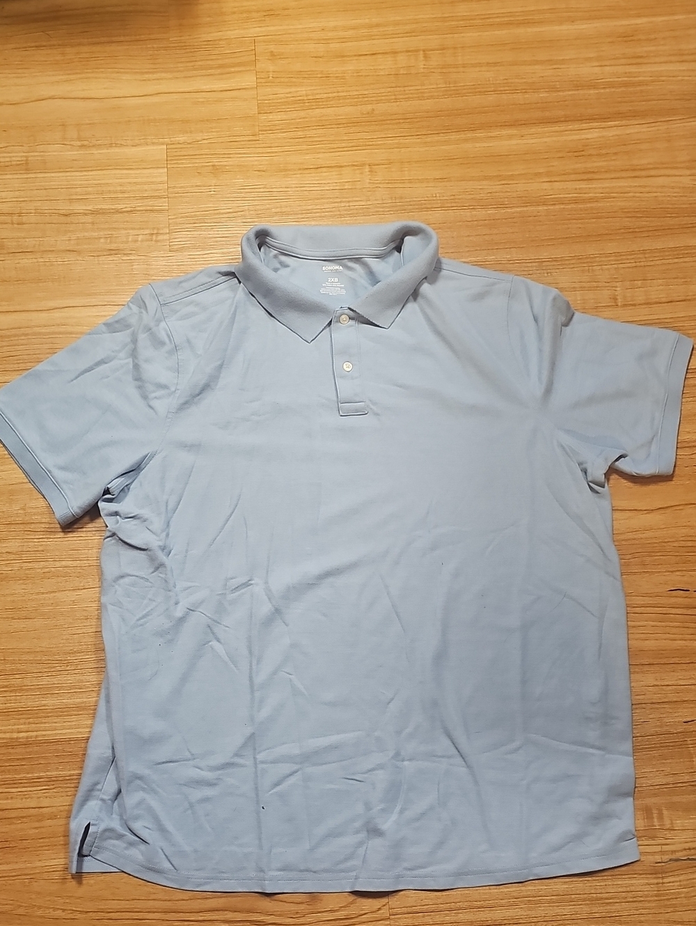 Sonoma Men's Light Blue Polo Shirt Size 2XB